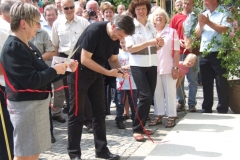 Band durchschnitten